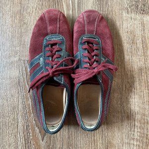 Coach Men's Maroon Suede Frasier Sneakers 7.5 M